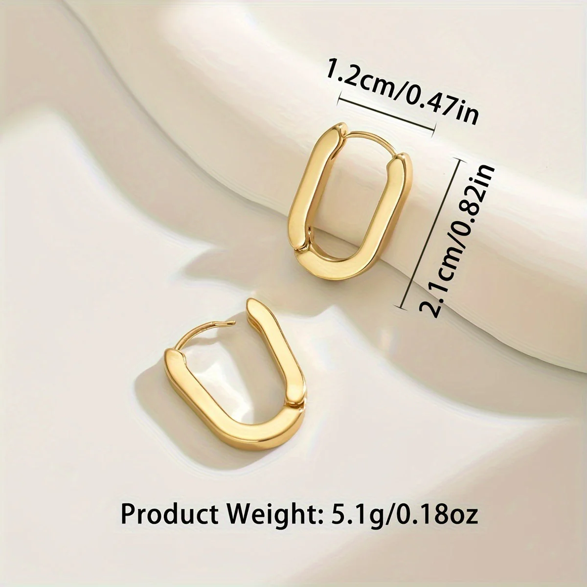 Eleganckie geometryczne kolczyki koła - Image 4