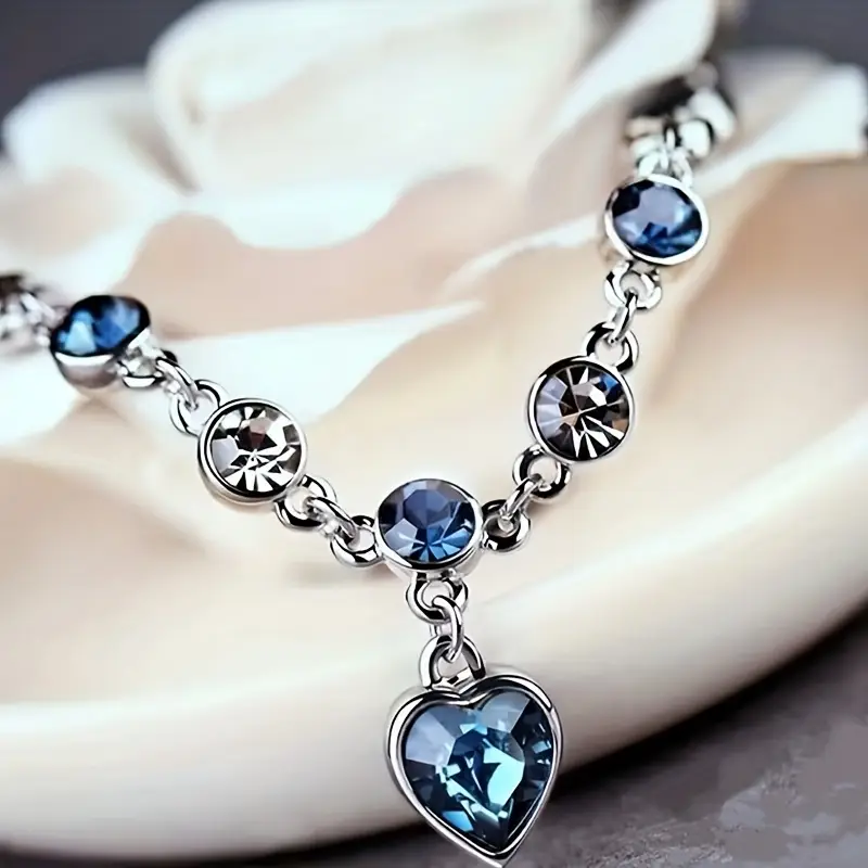 Bransoletka blask Ocean Heart | Białe złoto - Image 3