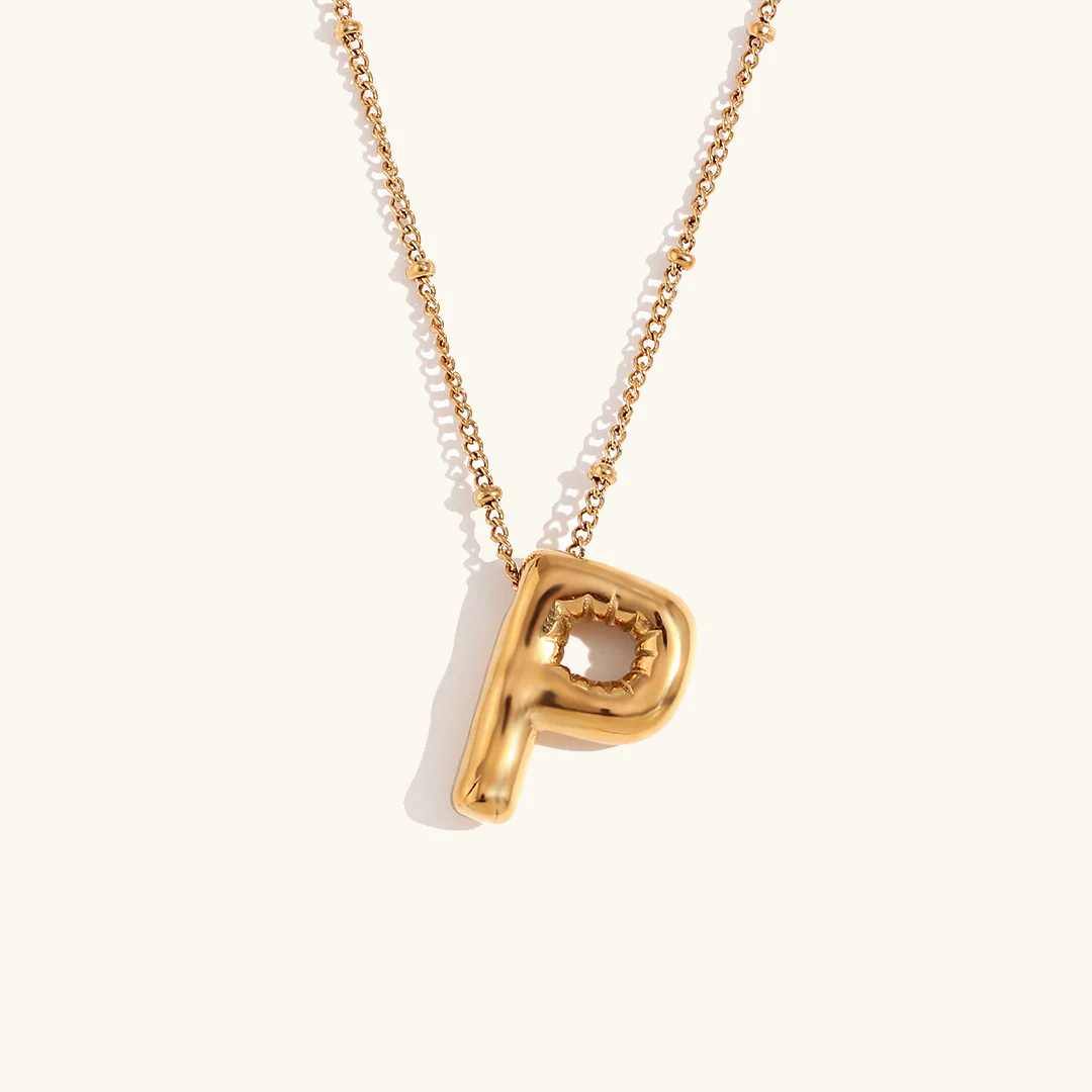 Personalizowany naszyjnik z inicjałem i bąbelkami - Image 23