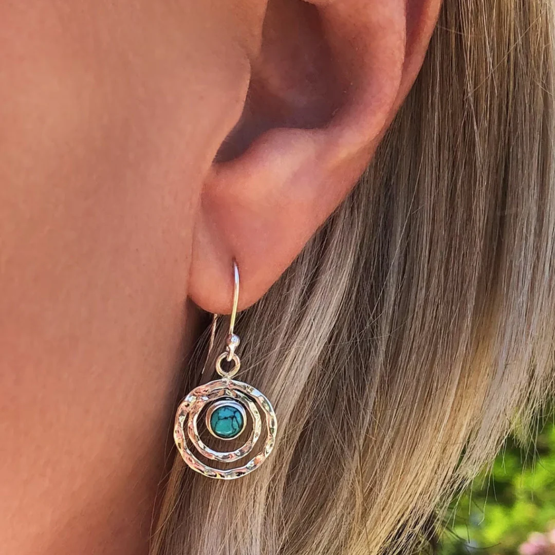 Boho kolczyki Saturn