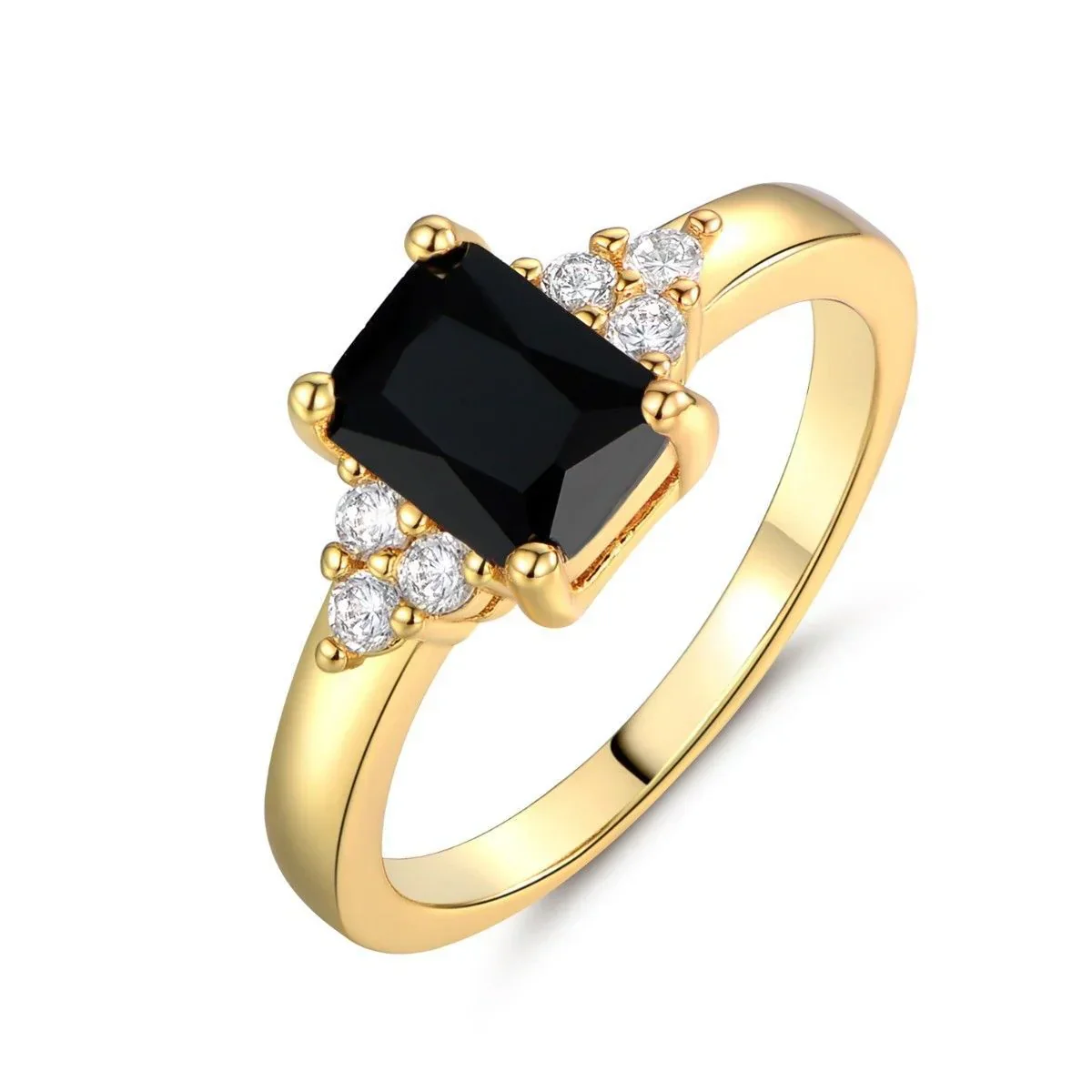 Pierścień Czarny Spinel Baguette - Biżuteria Sophii - Image 3