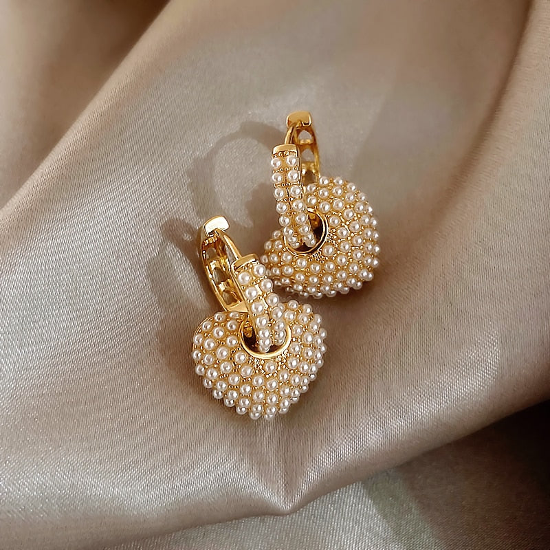 Złote kolczyki Pearl of Love - Image 6